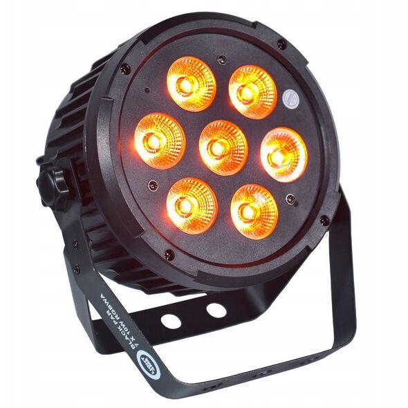 LIGHT4ME BLACK PAR 7x10W RGBWA LED ισχυρό ελαφρύ