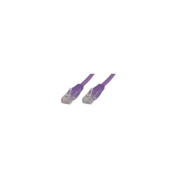 MicroConnect RJ-45/RJ-45 kat.6 0.5m Fioletowy (UTP6005P)