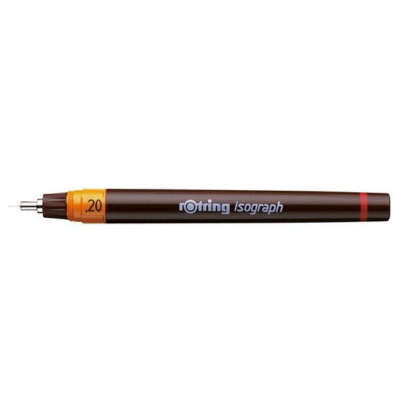 ROTRING Isograph 0.2/0.3/0.5 Στυλό gel Μαύρο 4 τεμ.