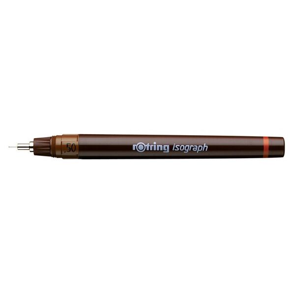 ROTRING Isograph 0.2/0.3/0.5 Στυλό gel Μαύρο 4 τεμ.