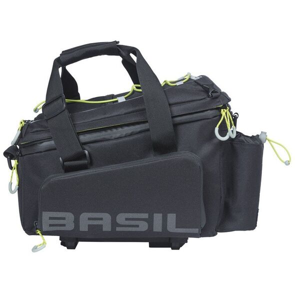 Torba na bagażnik BASIL MILES TARPAULIN TRUNKBAG XL PRO MIK 9-36L, MIK System (ready to go), 100% wodoodporna black lime (NEW 2025)