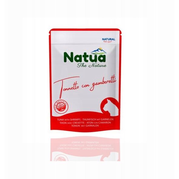 Natua Natural Υγρή Τροφή για Γάτες Τόνος Γαρίδες 70g