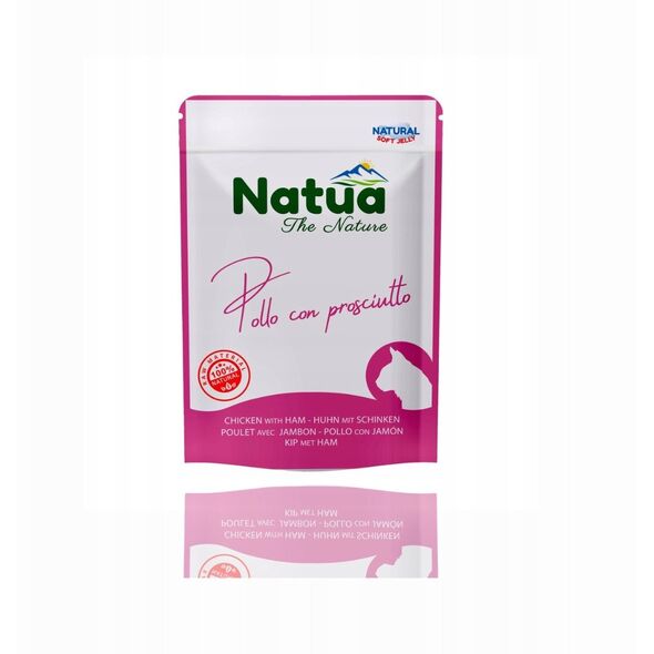 Natua Natural Υγρή Τροφή για Γάτες Κοτόπουλο με Ζαμπόν 70g