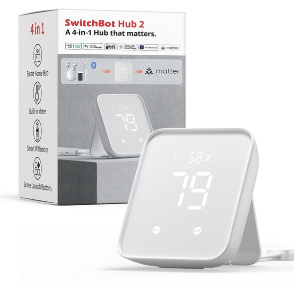 SwitchBot HUB 2 έξυπνο σπίτι - ασύρματος πομπός για τοποθέτηση στον τοίχο υπέρυθρες