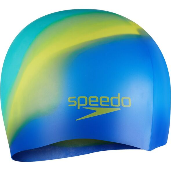 Dziecięcy czepek pływacki silikonowy Multi Colour Silc Cap Ju niebiesko-zielony