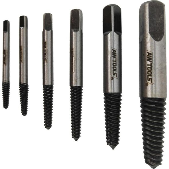 AWTools AWTOOLS ZESTAW WYKRĘTAKÓW DO URWANYCH ŚRUB / NAKRĘTEK 6 elem. AW16400