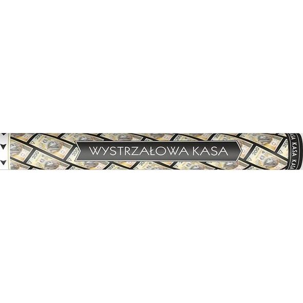 Party Deco Tuba strzelająca konfetti, banknoty, 60 cm uniwersalny