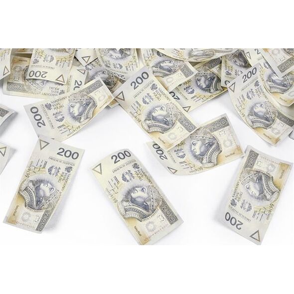 Party Deco Tuba strzelająca konfetti, banknoty, 60 cm uniwersalny