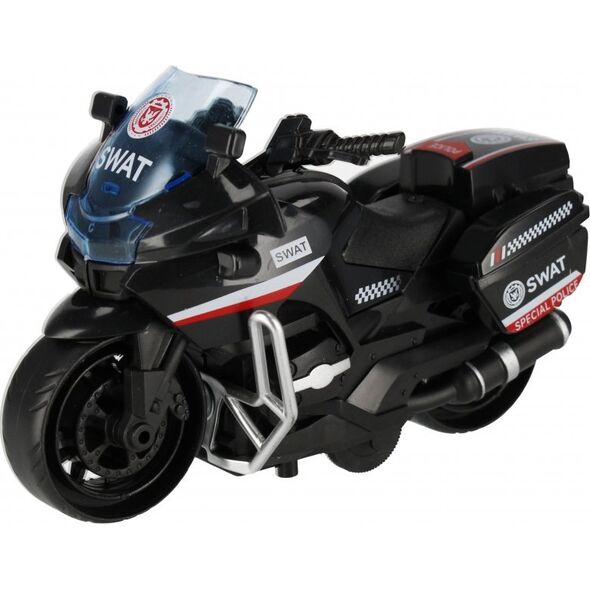 Mega Creative MOTOCYKL POLICJA P/B 13CM MIX4 MC DISP12/144/288