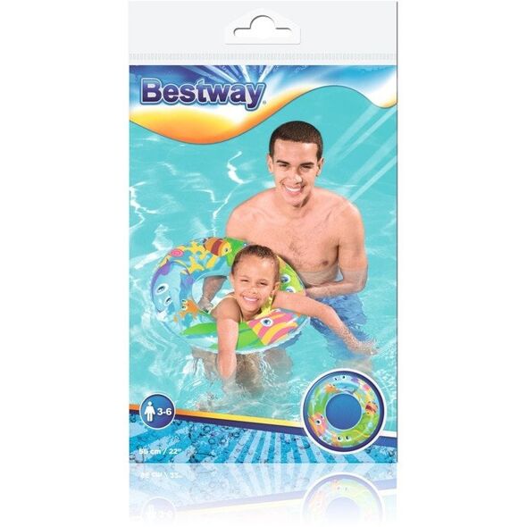 Dmuchane kółko do pływania Morski Świat BESTWAY Winyl 56cm