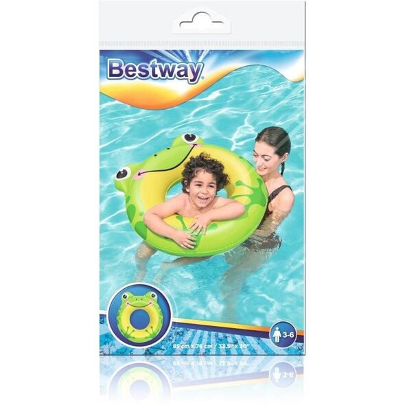 Kółko do Pływania dla dzieci Żabka BESTWAY Zwierzęta 76x85cm