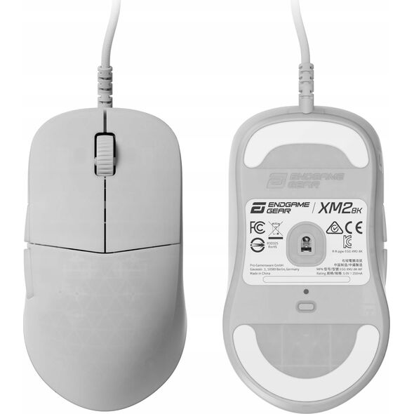 Mysz Endgame Gear Endgame Gear XM2 8k Gaming Maus, kabelgebunden - White Frost