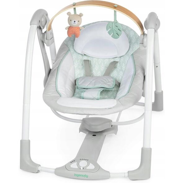 INGENUITY Swing 'n Go Portable Swing COZY SPOT, 0 - 9 m., GREEN, 16968