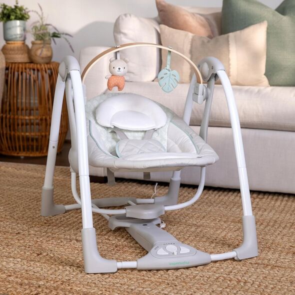 INGENUITY Swing 'n Go Portable Swing COZY SPOT, 0 - 9 m., GREEN, 16968