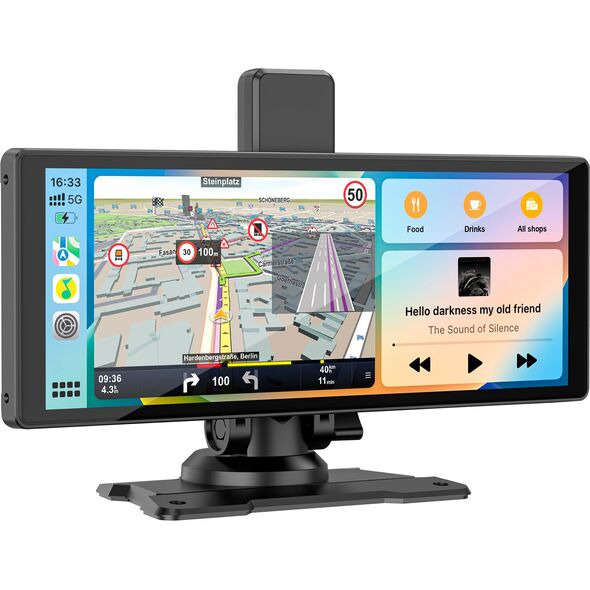 Stacja multimedialna 10&quot| Android Auto Apple Carplay z DVR i kamerą cofania Kruger&amp|Matz