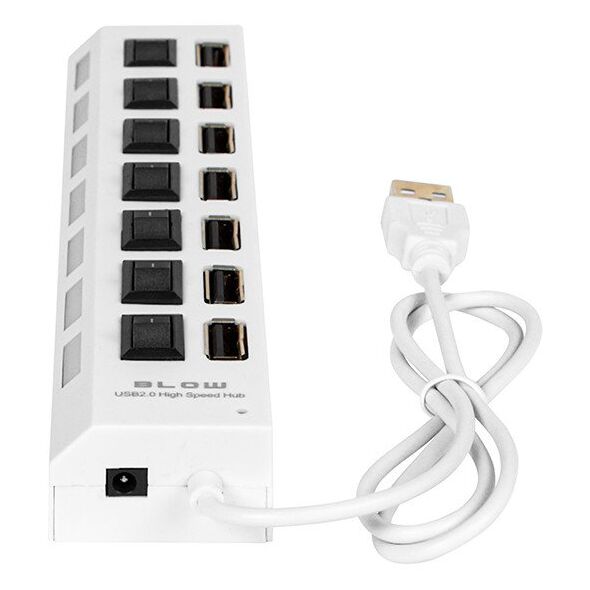 86-074# Rozgałęźnik usb wt.a-7xgn.a hub-06 biały
