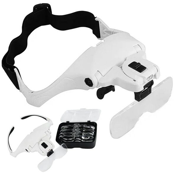 DA351 Okulary lupa nagłowna 2xled