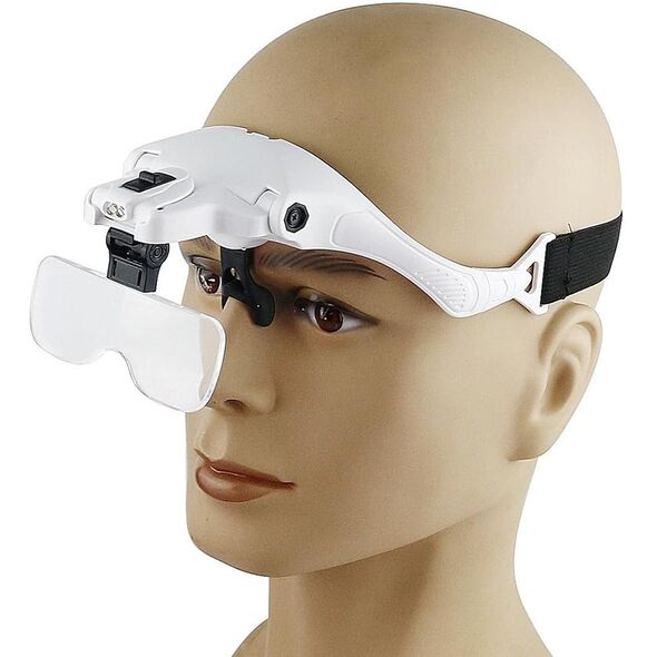 DA351 Okulary lupa nagłowna 2xled