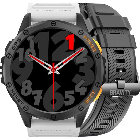 Zegarek męski SMARTWATCH GRAVITY GT24-2 BK/BK/WH