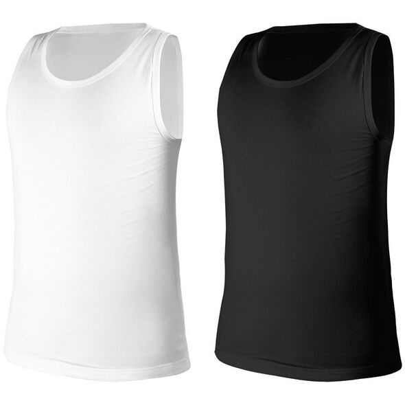 Podkoszulka 2-pack, biała, czarna, rozmiar XXL
