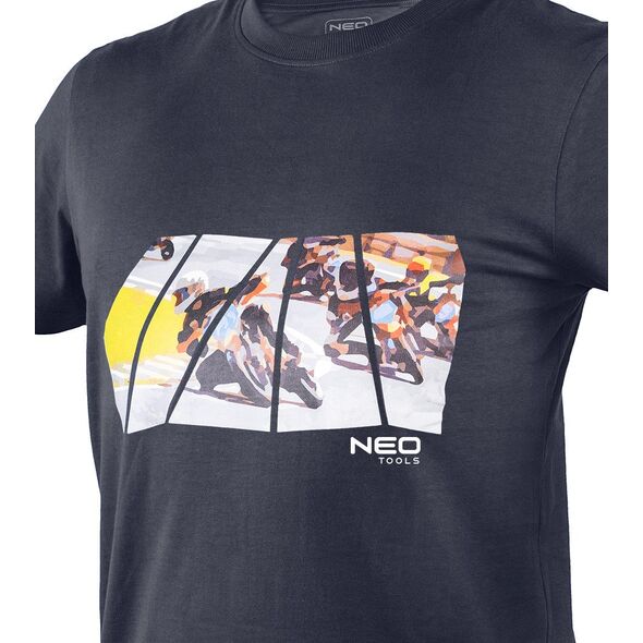 T-shirt z nadrukiem, motor, rozmiar M