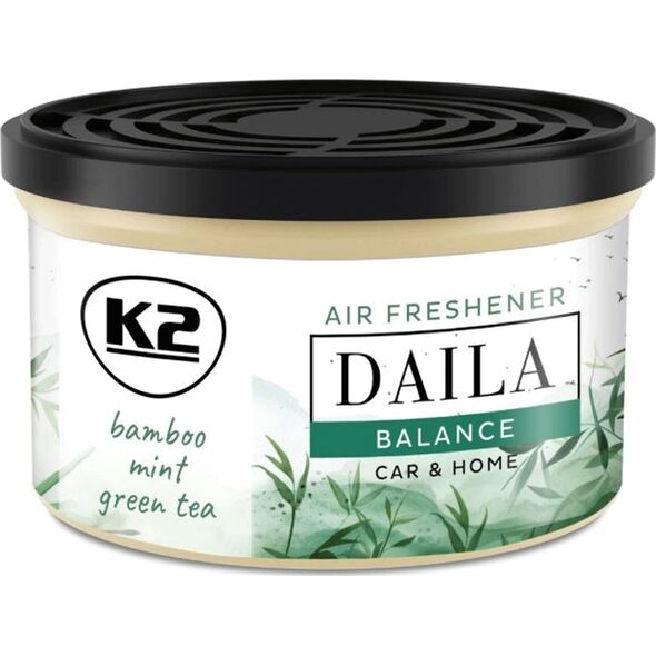 K2 DAILA BALLANCE Zapach w Puszce do Auta Samochodu do Domu Mięta Bambus