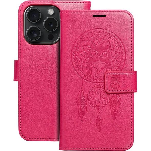OEM Kabura MEZZO Book do IPHONE 15 Pro łapacz snów magenta