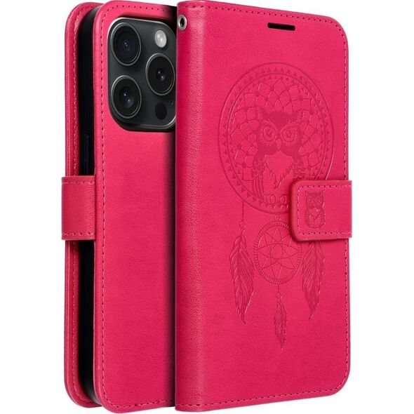 OEM Kabura MEZZO Book do IPHONE 15 Pro łapacz snów magenta