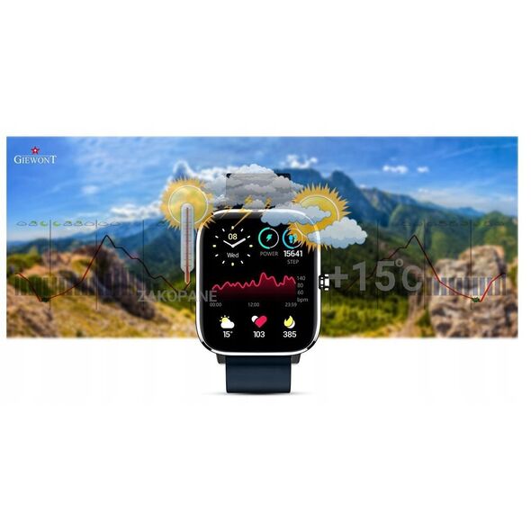 Smartwatch Giewont Dynamic SmartCall GW230-4 - Silver/Deep Ocean