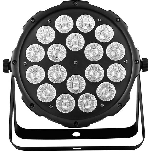 LIGHT4ME REFLEKTOR PROJEKTOR SCENICZNY LED KOLOROFON DISCO PAR 18x12W RGBWA-UV DMX