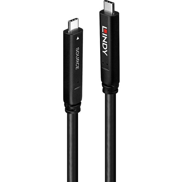 Καλώδιο Lindy 43398 USB USB 3.2 Gen 1 (3.1 Gen 1) 10 m USB C Μαύρο