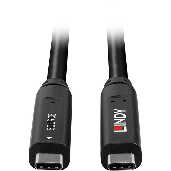 Καλώδιο Lindy 43398 USB USB 3.2 Gen 1 (3.1 Gen 1) 10 m USB C Μαύρο