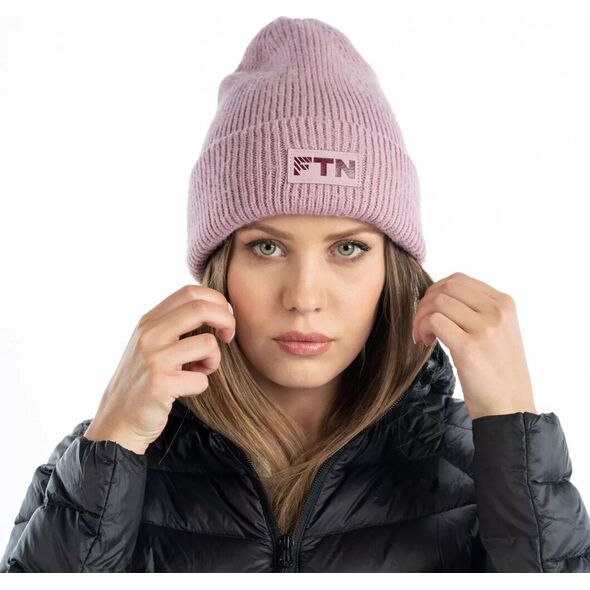 Czapka zimowa unisex z wiskozy Fitanu Utale różowa