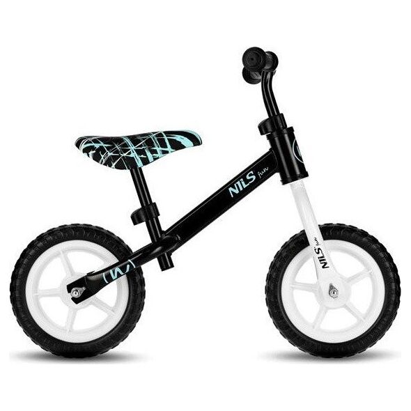 Rowerek biegowy dziecięcy Nils Fun RB134 koła 10'' czarny 65x35x55 cm