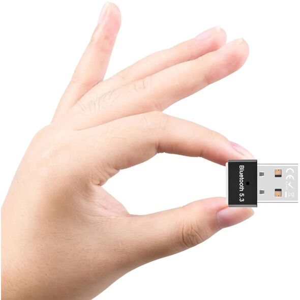 ADAPTER BLUETOOTH 5.3 USB 3.0 ODBIORNIK NADAJNIK DO KOMPUTERA ZASIĘG 20M