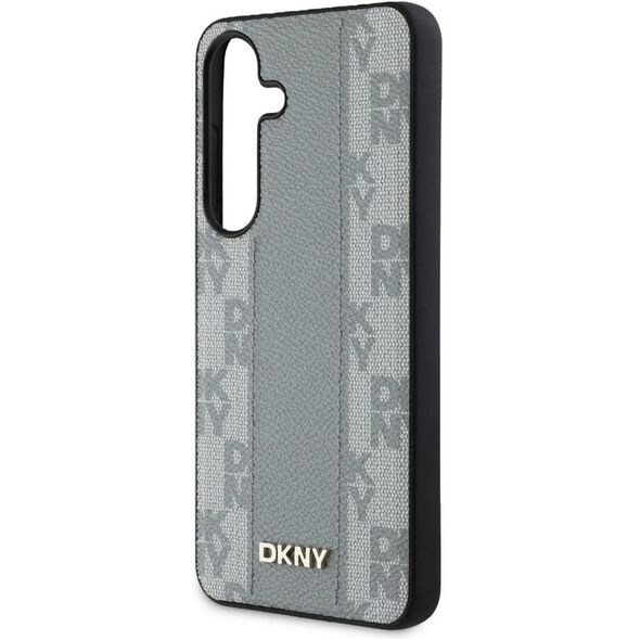 Etui DKNY Leather Checkered Pattern      MagSafe do Samsung Galaxy S25 taupe
