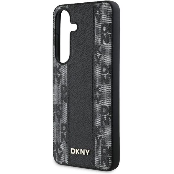 Etui DKNY Leather Checkered Pattern      MagSafe do Samsung Galaxy S25 czarny