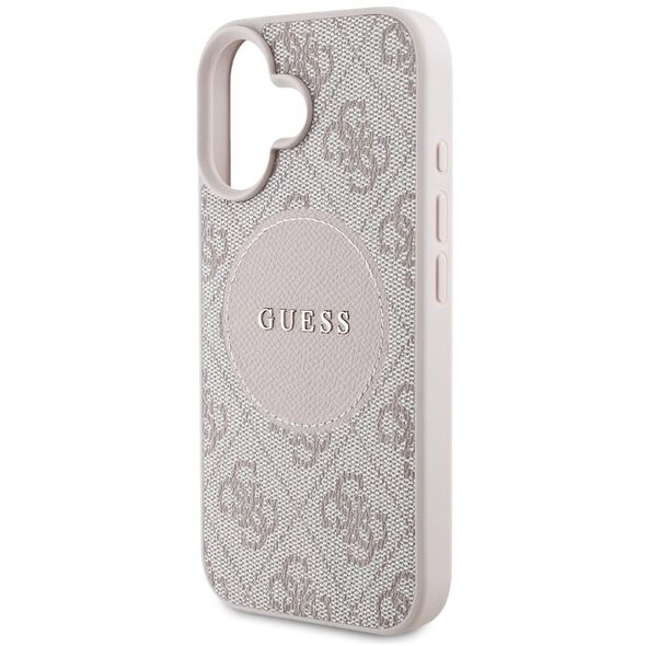 Etui Guess 4G Circle Classic Logo        MagSafe do iPhone 16 różowy