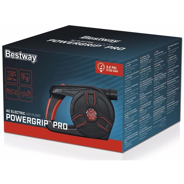 Bestway pompka eklektyczna Powergrip PRO do gniazdka+4adaptery 62247 EDUKAMP