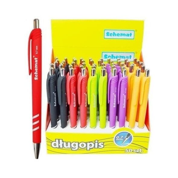 Długopis 0,7mm niebieski (50szt) EDUKAMP