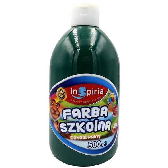 Farba szkolna ciemnozielona 500ml EDUKAMP