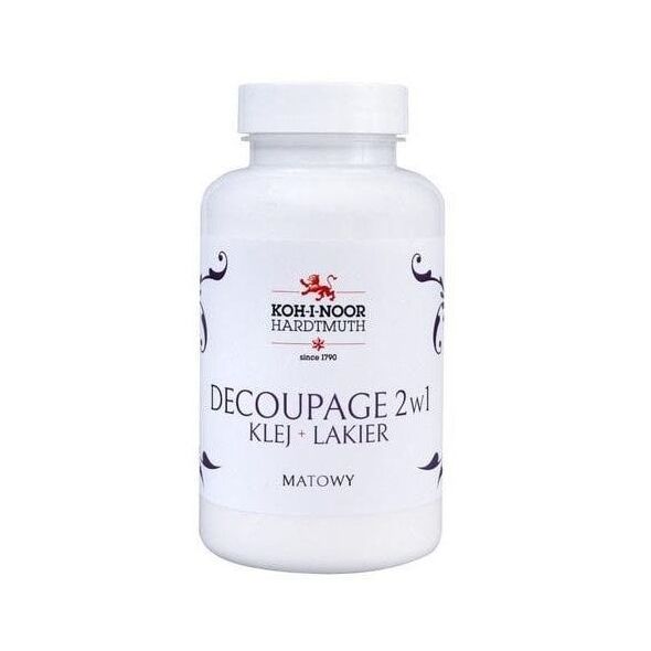 Klej 2w1 z lakierem do decoupage mat 200ml EDUKAMP