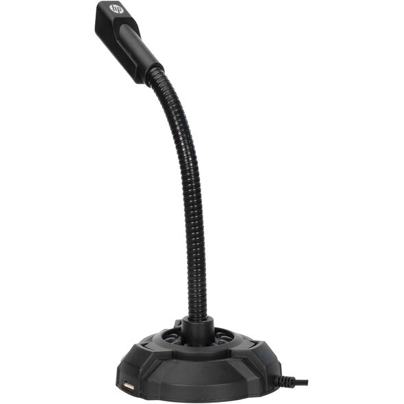 HP, komputerowy mikrofon, DHP-1100C, czarny, lampka LED USB Hub