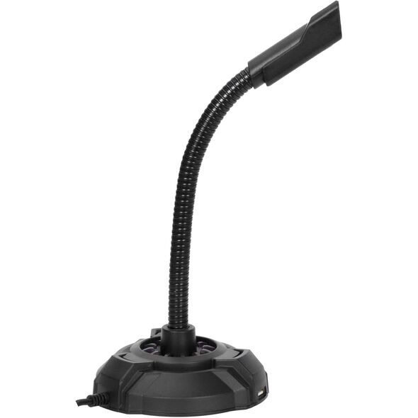 HP, komputerowy mikrofon, DHP-1100C, czarny, lampka LED USB Hub