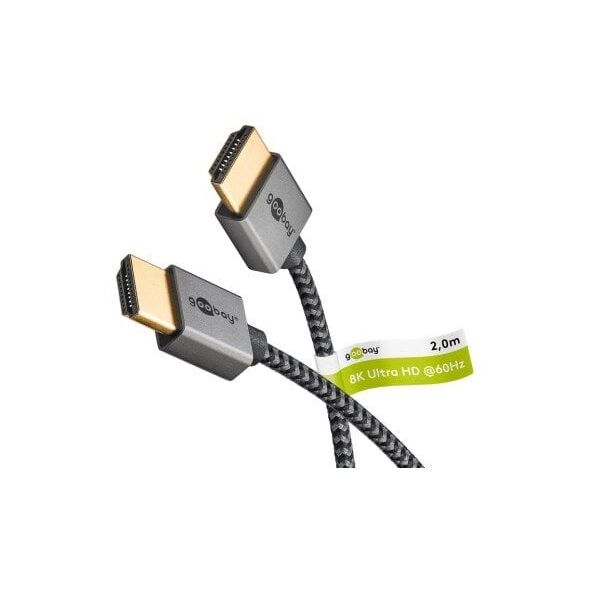 Slim kabel HDMI o bardzo dużej szybkości transmisji - Długość kabla 2 m