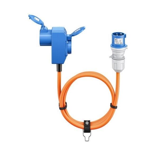 Kabel adaptera CEE, wtyczka CEE do 90 gniazda CEE i gniazda styku ochronnego, 1,5 m - Długość kabla 1.5 m