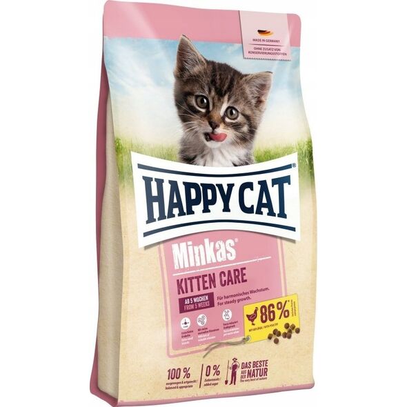 Happy Cat Minkas Kitten Care, drób, 500 g