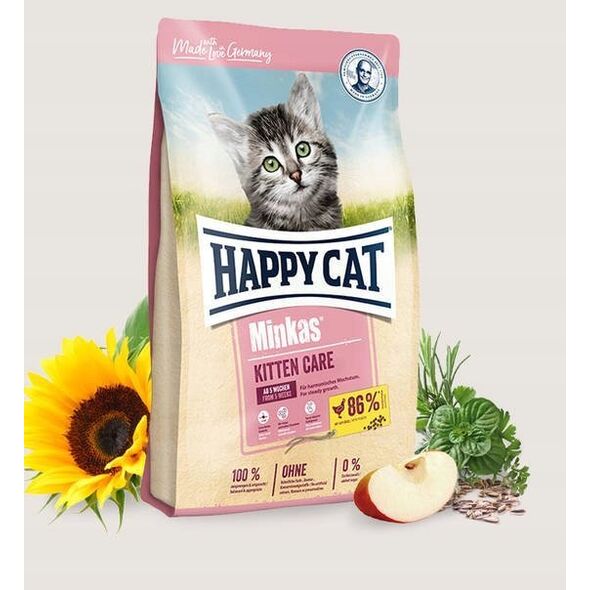 Happy Cat Minkas Kitten Care, drób, 500 g