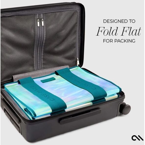 Case-Mate Large Travel Tote Bag - Wodoodporna torba na ramię z etui na telefon (Emerald Blue Soap Bubble)