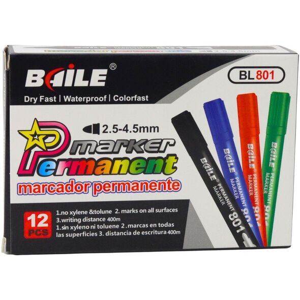 Marker Permanentny Wodoodporny Zielony 2,5-4,5 mm